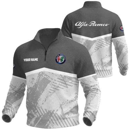 Alfa Romeo Exclusive Logo Waffle Quarter-zip Sweatshirt OUFAWQS3D081901AFZ