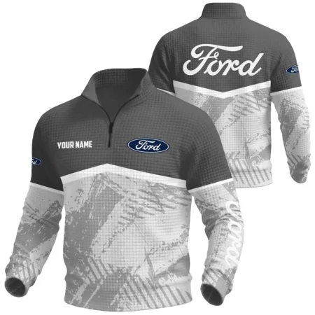 Ford Exclusive Logo Waffle Quarter-zip Sweatshirt OUFAWQS3D081901F1Z