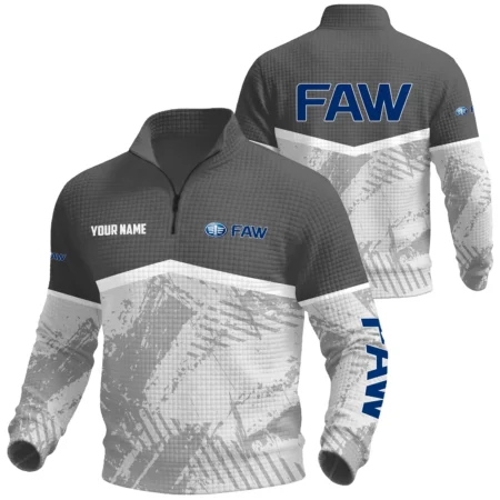 FAW Exclusive Logo Waffle Quarter-zip Sweatshirt OUFAWQS3D081901FAZ