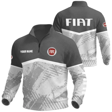 Fiat Exclusive Logo Waffle Quarter-zip Sweatshirt OUFAWQS3D081901FTZ