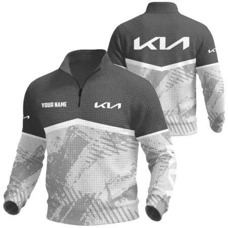 Kia Exclusive Logo Waffle Quarter-zip Sweatshirt OUFAWQS3D081901KIAZ