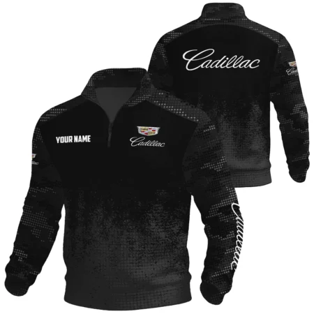 Cadillac Exclusive Logo Waffle Quarter-zip Sweatshirt OUFAWQS3D081903CDZ