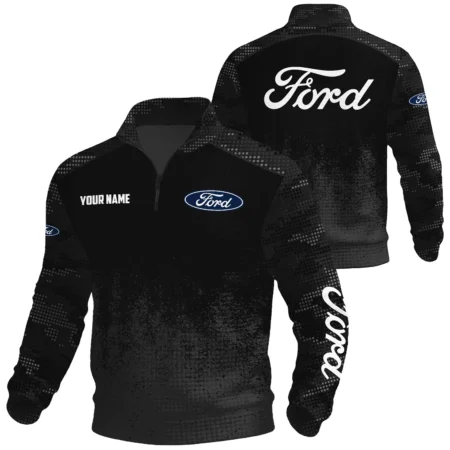 Ford Exclusive Logo Waffle Quarter-zip Sweatshirt OUFAWQS3D081903F1Z