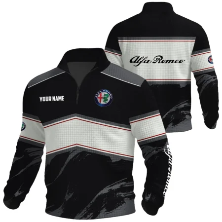 Alfa Romeo Exclusive Logo Waffle Quarter-zip Sweatshirt OUFAWQS3D081904AFZ