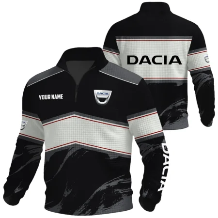 Dacia Exclusive Logo Waffle Quarter-zip Sweatshirt OUFAWQS3D081904DACZ