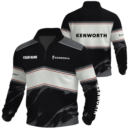 Kenworth Exclusive Logo Waffle Quarter-zip Sweatshirt OUFAWQS3D081904KWZ