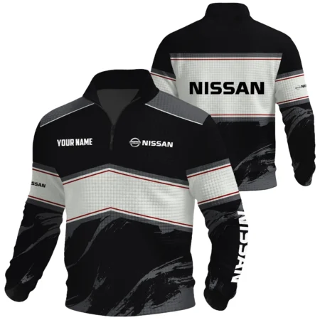 Nissan Exclusive Logo Waffle Quarter-zip Sweatshirt OUFAWQS3D081904NIZ