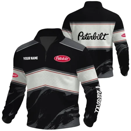Peterbilt Exclusive Logo Waffle Quarter-zip Sweatshirt OUFAWQS3D081904PTZ