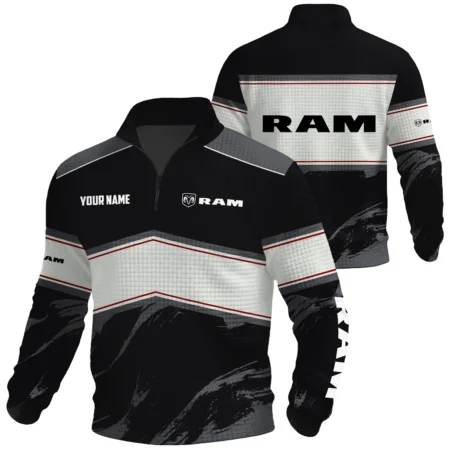 Ram Exclusive Logo Waffle Quarter-zip Sweatshirt OUFAWQS3D081904RMZ