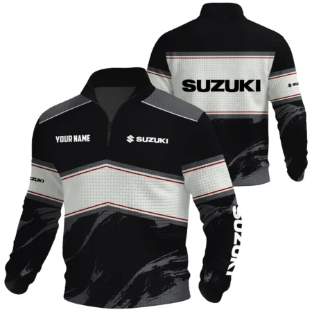 Suzuki Exclusive Logo Waffle Quarter-zip Sweatshirt OUFAWQS3D081904SZZ