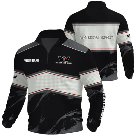 Western Star Exclusive Logo Waffle Quarter-zip Sweatshirt OUFAWQS3D081904WSZ