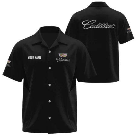 Cadillac Exclusive Logo Short Sleeve Camp Collar Shirts OUFAHW26081901CDZ