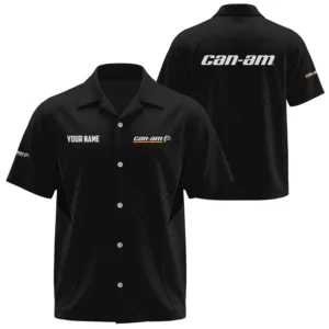 Cadillac Exclusive Logo Short Sleeve Camp Collar Shirts OUFAHW26081901CDZ