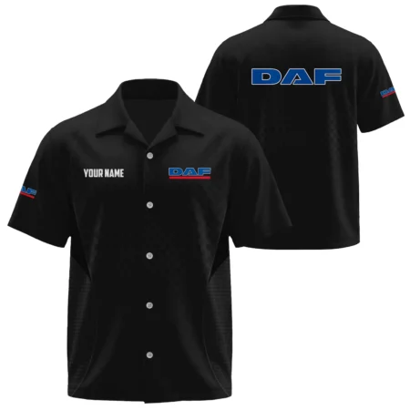 DAF Trucks Exclusive Logo Short Sleeve Camp Collar Shirts OUFAHW26081901DAZ