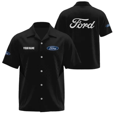 Ford Exclusive Logo Short Sleeve Camp Collar Shirts OUFAHW26081901F1Z