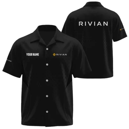 Rivian Exclusive Logo Short Sleeve Camp Collar Shirts OUFAHW26081901RVZ