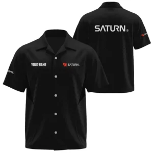 Saab Exclusive Logo Short Sleeve Camp Collar Shirts OUFAHW26081901SBZ