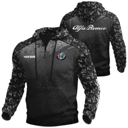 Alfa Romeo Exclusive Logo Waffle Quarter-zip Hoodie OUFAWQS3D081907AFZ