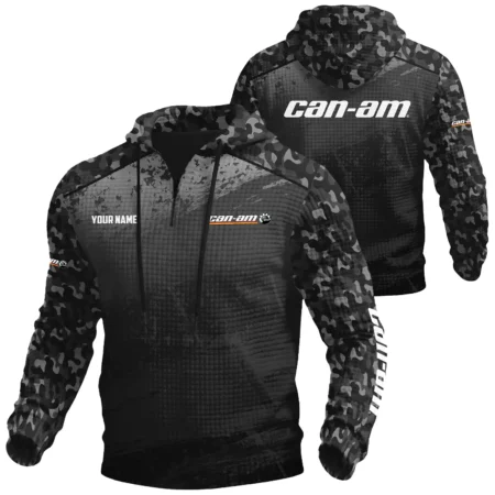 Can-Am Exclusive Logo Waffle Quarter-zip Hoodie OUFAWQS3D081907CMZ