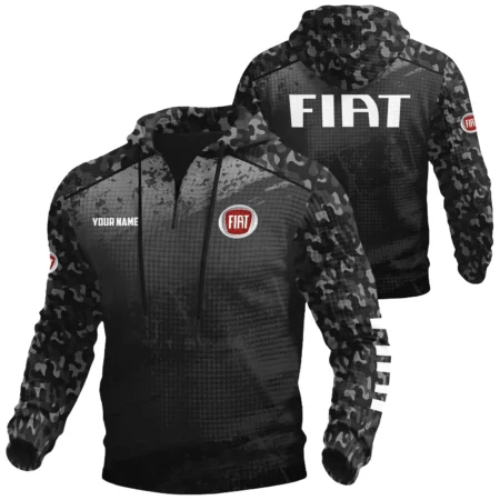 Fiat Exclusive Logo Waffle Quarter-zip Hoodie OUFAWQS3D081907FTZ