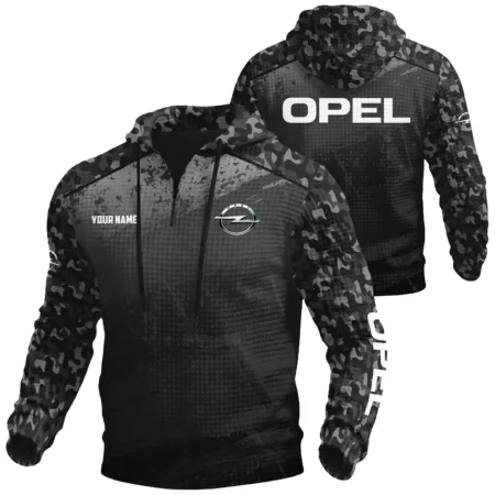 Opel Exclusive Logo Waffle Quarter-zip Hoodie OUFAWQS3D081907OPEZ