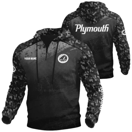 Plymouth Exclusive Logo Waffle Quarter-zip Hoodie OUFAWQS3D081907PYZ
