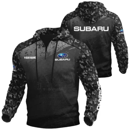Subaru Exclusive Logo Waffle Quarter-zip Hoodie OUFAWQS3D081907SUZ
