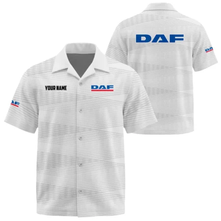 DAF Trucks Exclusive Logo Short Sleeve Camp Collar Shirts OUFAHW26081902DAZ