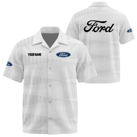 Ford Exclusive Logo Short Sleeve Camp Collar Shirts OUFAHW26081902F1Z
