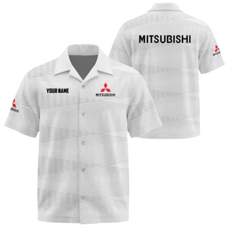 Mitsubishi Exclusive Logo Short Sleeve Camp Collar Shirts OUFAHW26081902MSBZ