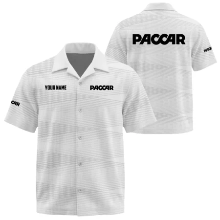 Paccar Exclusive Logo Short Sleeve Camp Collar Shirts OUFAHW26081902PCZ