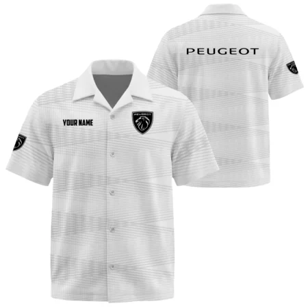 Peugeot Exclusive Logo Short Sleeve Camp Collar Shirts OUFAHW26081902PGTZ