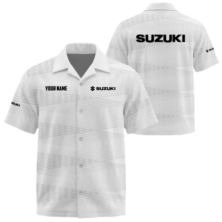 Suzuki Exclusive Logo Short Sleeve Camp Collar Shirts OUFAHW26081902SZZ